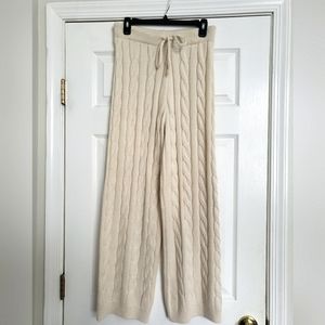 Shein Knitted Wide Leg Lounge Pants